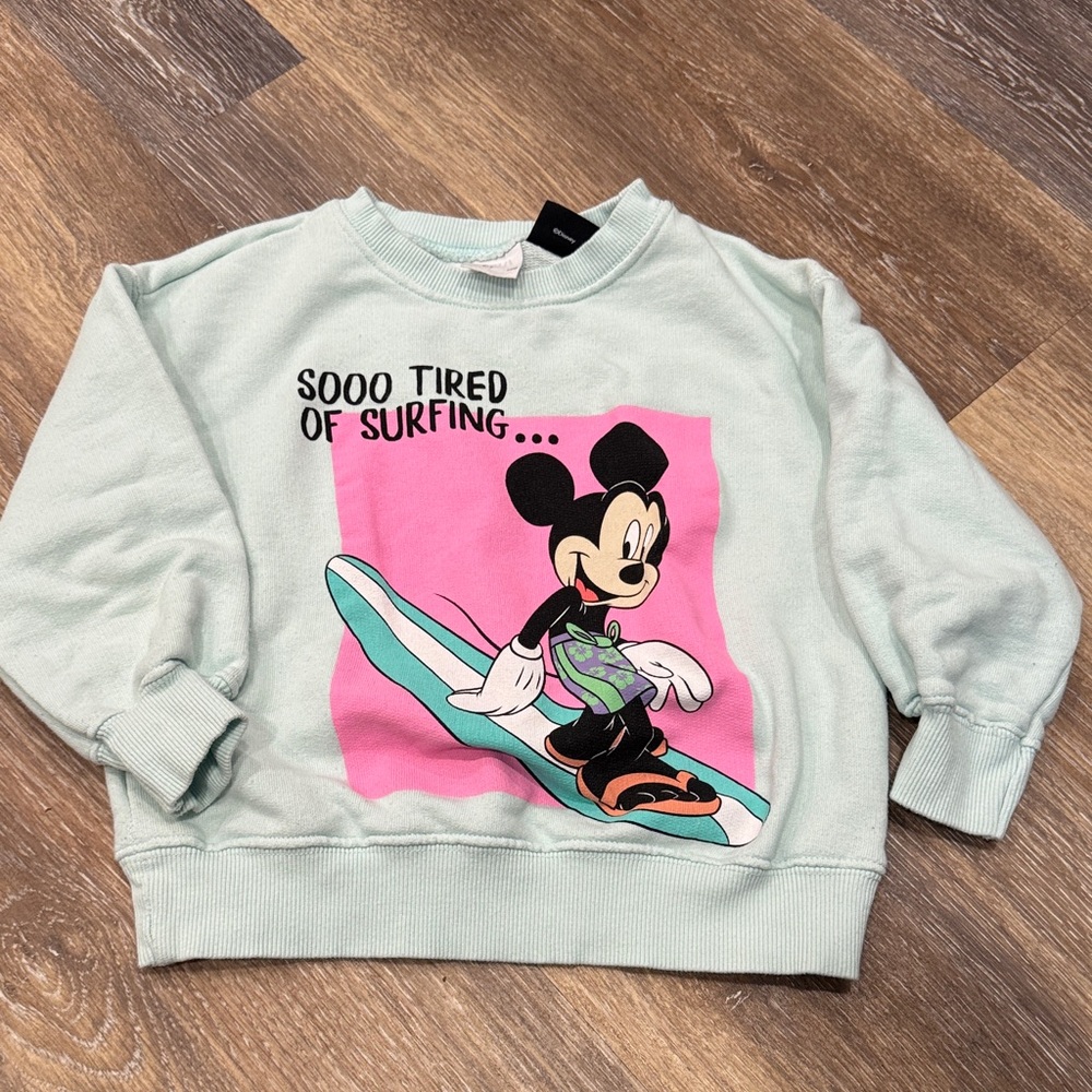 Zara Disney Collab, Mickey Mouse, 6-7 year, sweatshirt